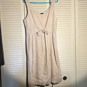 J. Crew Light Beige Linen Top